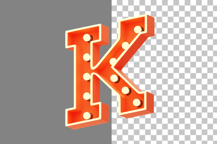 Preview: Marquee Lights K 3D Icon