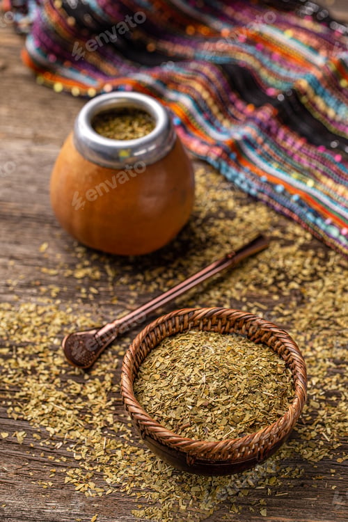 Preview: Traditional South American yerba mate leaves