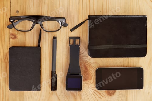 Preview: Personal paraphernalia. A group of everyday objects and devices.