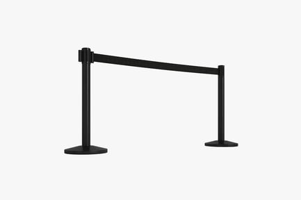 Preview: Airport Queue Stanchion with Retractable Belt