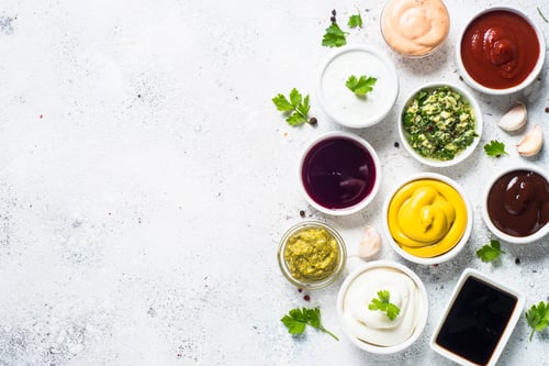 Preview: Sauce set assortment - mayonnaise, mustard, ketchup and others o