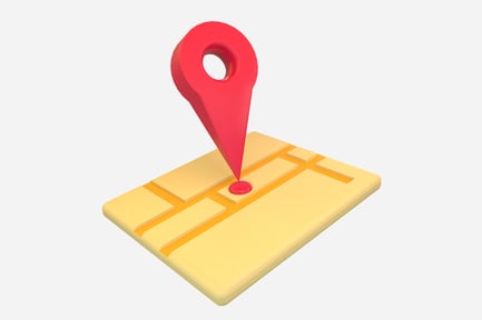 Preview: Traveling Map 3D Illustration