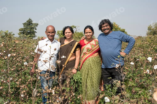 Preview: Indian farmer family in their farm