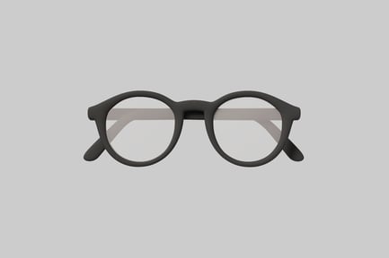 Preview: Black circular glasses