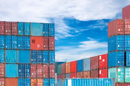 Preview: Container logistic. Cargo and shipping business. Container ship for import and export logistic.