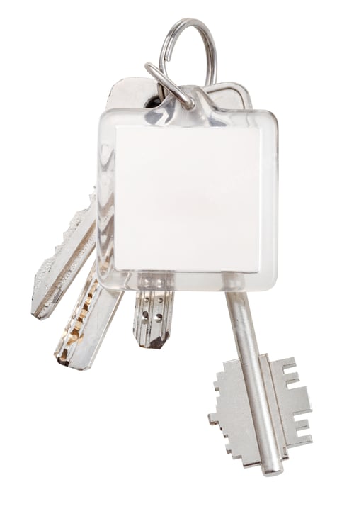 Preview: square keychain and bunch of keys