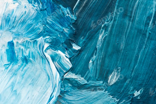 Preview: Blue oil paint strokes textured background