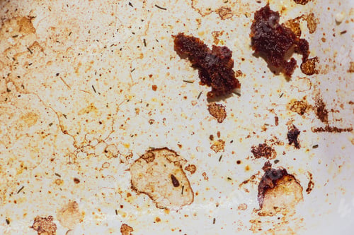Preview: Texture of dirty stains and grease on white stove