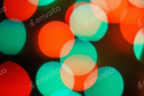 Preview: Background Abstract- Bokeh Blurry. Defocused- Festive Party. New Year- Beautiful Spark.