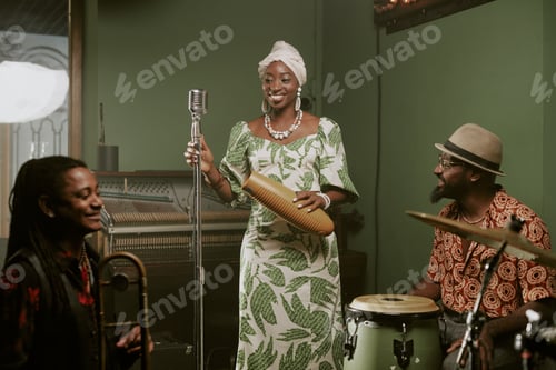 Preview: Cheerful Musicians During Rehearsal