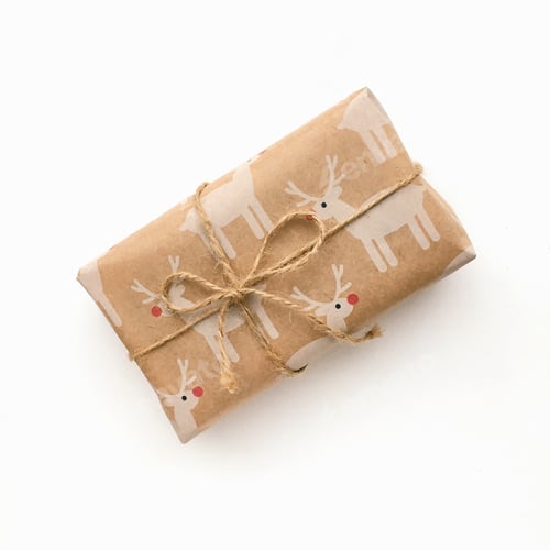 Preview: Christmas gift on a white background