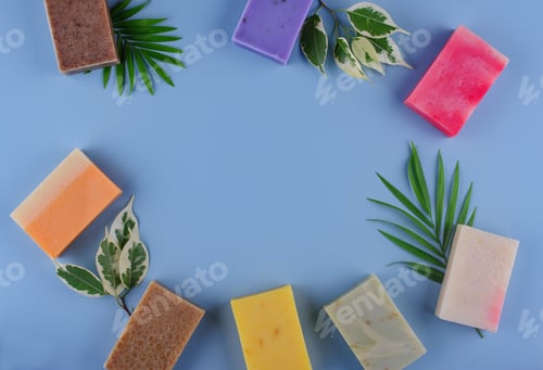 Preview: Natural organic soap. Skincare concept
