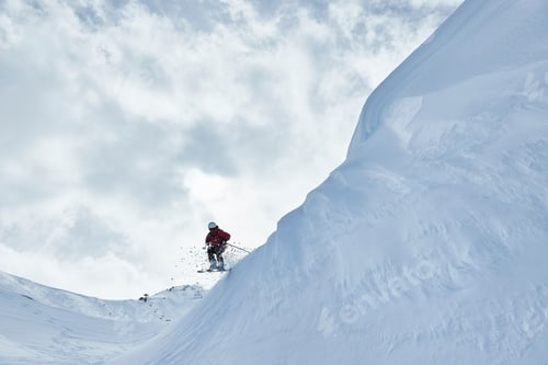 Preview: Man skiing, Hintertux, Tirol, Austria