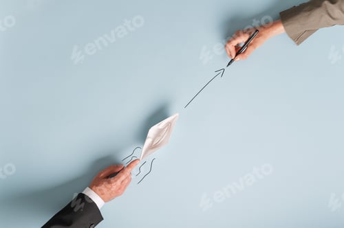 Preview: Top view of business teamwork and partnership
