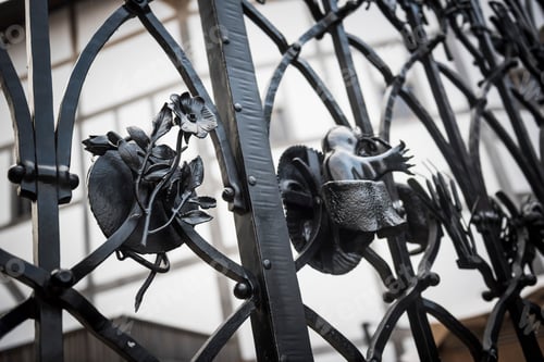 Preview: Gates to Shakespeare's Globe Theatre, Bankside, Southwark, London, England