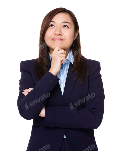 Preview: Asian Businesswoman think of the idea