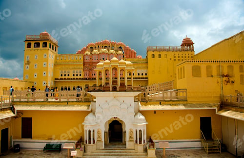 Preview: Inside View of Hawa Mahal Palace of the Winds, Jaipur, Rajasthan