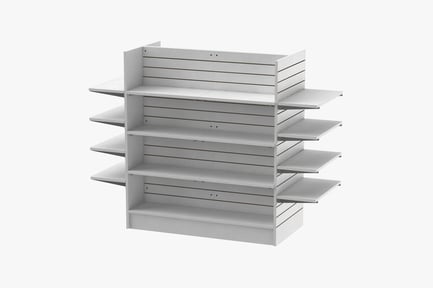 Preview: Retail Slat Wall Gondola Shelving Unit