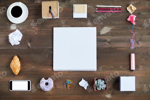 Preview: Flat Lay With Stationery