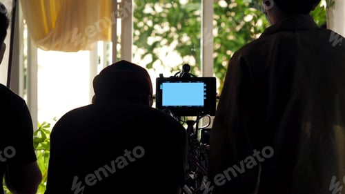 Preview: Behind the scenes of video production team silhouette