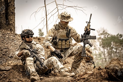 Preview: US marines in the mountains during the military operation