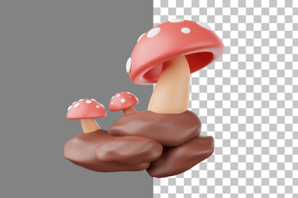 Mushroom 3D Icon