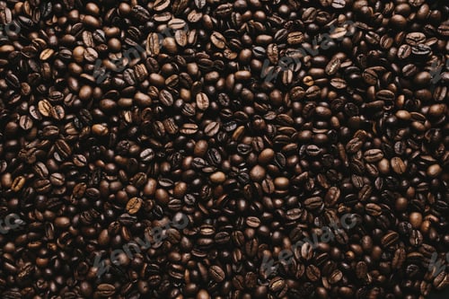 Preview: Background with array of dry coffee beans