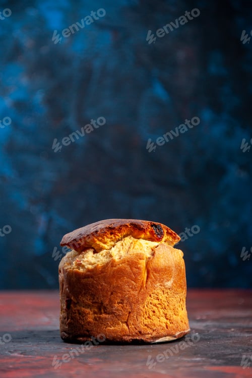 Preview: front view delicious easter cake on dark background spring colourful dessert sweet pie bake ornate