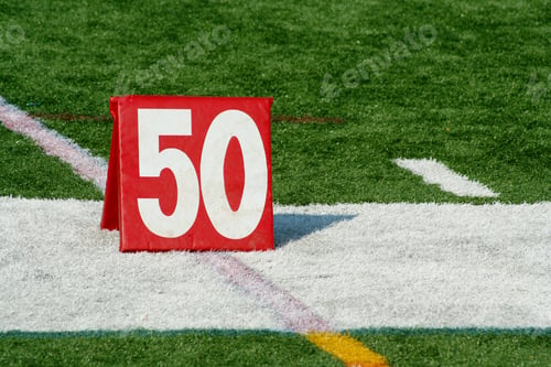 Preview: Football fifty yard marker