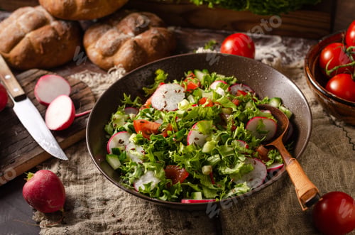 Preview: Fresh homemade garden salad