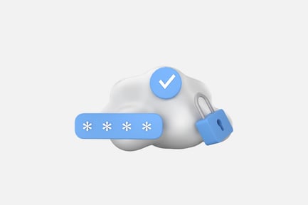 Preview: Secure Cloud 3D Illustration