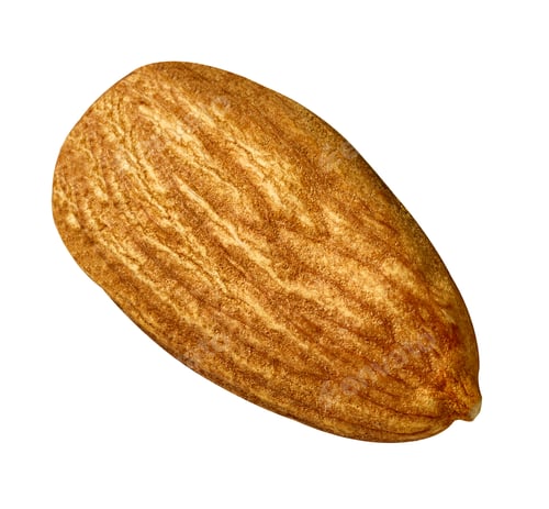 Preview: almond nut food healthy organic natural ingredient snack isolated seed brown fruit closeup