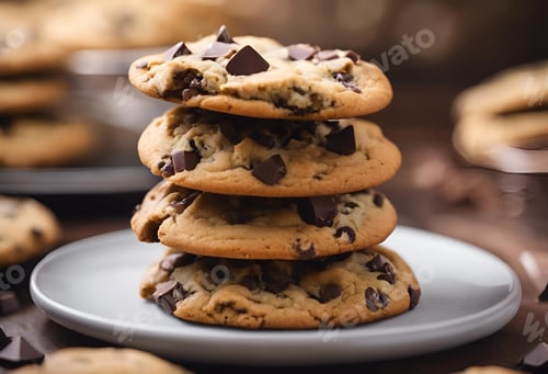Preview: AI-generated illustration of Cookies with chocolate filling
