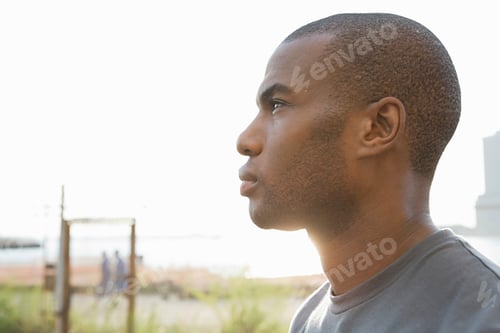 Preview: Profile of a man looking away