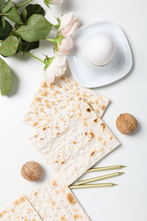 Preview: Concept of jewish Passover holiday, top view