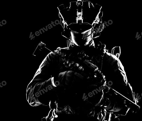 Preview: Modern army elite forces shooter in darkness
