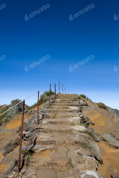 Preview: Mountain peak Pico do Arieiro at Madeira island, Portugal
