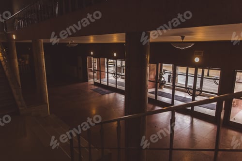 Preview: Hall at the entrance to the sport center Gerevich Aladar Nemzeti in Budapest. Project Budapest 100