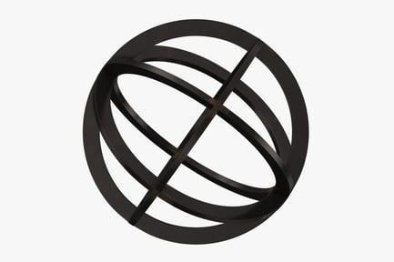 Visualização: Escultura de decoração orbital