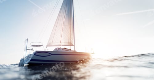 Preview: Sailing yacht on the ocean