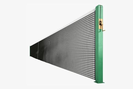 Preview: Regulation Tennis Net with Green Posts