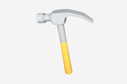 Preview: Hammer Clean 3D Illustration
