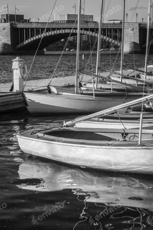 Preview: Sailboats on Charles River in Boston