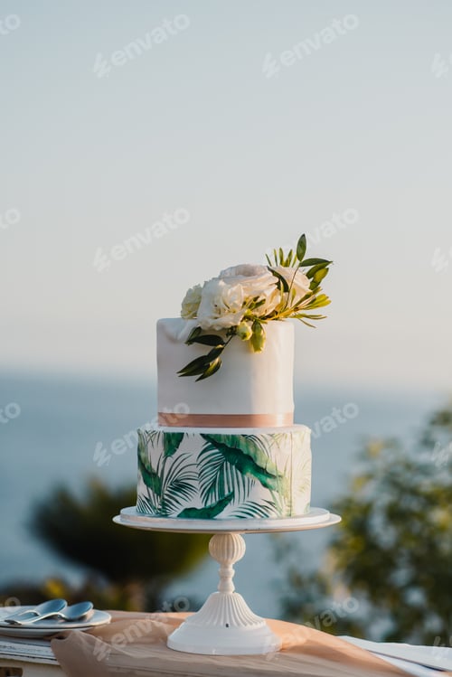 Preview: Elegant cake during wedding ceremony