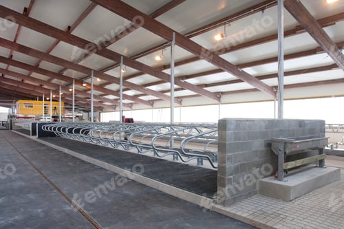 Preview: Row of Cattle Cubicles