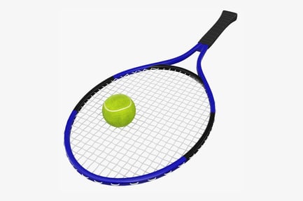 Preview: Professional Tennis Racket and Ball