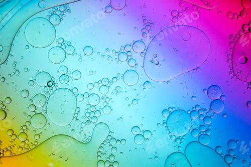 Preview: Gradient multicolored background with wet surface