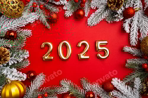 Preview: Christmas and Happy New background