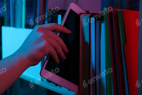 Preview: Concept of books vs technology, old search for information vs modern search for information