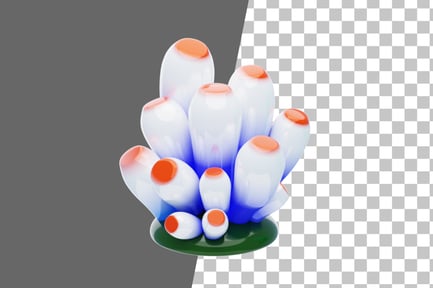 Preview: And Orange Coral 3D Icon